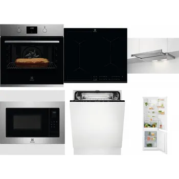 Set domácích spotřebičů ELECTROLUX KOFGH70TX + ELECTROLUX EIV634 + ELECTROLUX LFP326S + ELECTROLUX EMS4253TEX + ELECTROLUX EEA27200L + ELECTROLUX LND5FE18S
