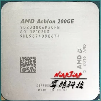 Procesor AMD Athlon 200GE X2 200GE 3.2 GHz Dual-Core Quad-Thread CPU Processor YD200GC6M2OFB / YD20GGC6M2OFB Socket AM4
