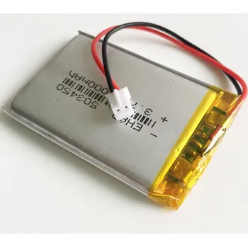 Akumulátor EHAO 3.7V 1000mAh 503450 Lithium Polymer LiPo nabíjecí baterie JST PH2.0 2pin pro Mp3 DVD