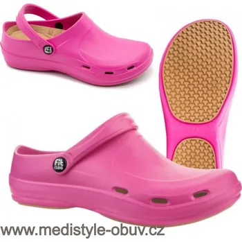 Dámská zdravotní obuv MEDISTYLE FitClog 3FIT-BA001/R RŮŽOVÁ pracovní obuv vel.36-42, růžová - 40