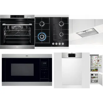 Set domácích spotřebičů AEG BSK792380M + AEG Mastery SpeedBurner HKB64420NB + AEG DGB3523S + AEG Mastery MSB2547D-M + AEG Mastery MaxiFlex FEE73517PM + AEG TSC6M181ES