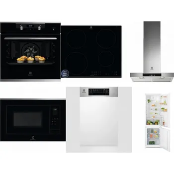 Set domácích spotřebičů ELECTROLUX KODEH70X + ELECTROLUX LIR60433B + ELECTROLUX LFT426X + ELECTROLUX LMS4253TMX + ELECTROLUX EEM43300IX + ELECTROLUX LND5FE18S