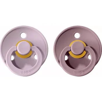 BIBS Colour dudlíky z přírodního kaučuku 2ks velikost 1 (0-6měs) Dusty Lilac/Heather