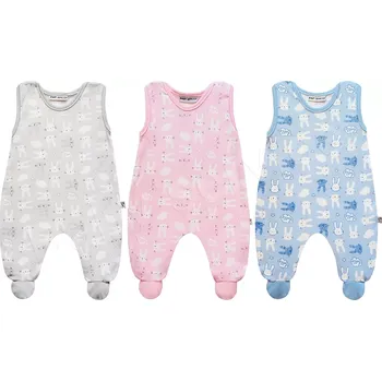 Dupačky Bavlněné dupačky Zajíci Baby Service růžová velikost 62