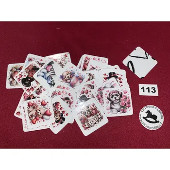 Pexeso HandMade by VeJa Velké pexeso vel.XL č.113 - Zamilovaní psi (36kousků)