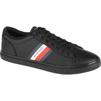 Pánská treková obuv Tommy Hilfiger Essential Leather Vulc Stripes M FM0FM03722-BDS 40