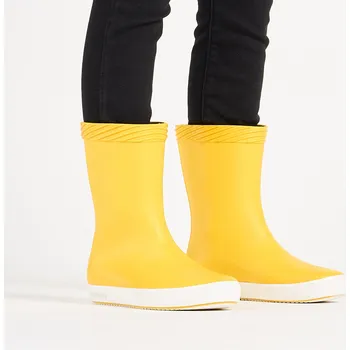 Chlapecká obuv DECATHLON Dětské holínky 100 21/22 BÍLÁ|MODRÁ|TYRKYSOVÁ|ŽLUTÁ