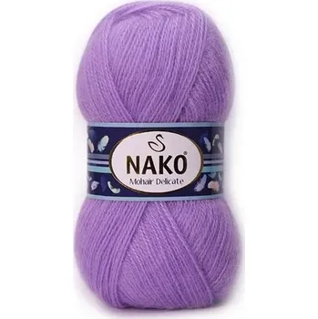 Příze Nako Pletací příze Nako Mohair Delicate 6135 - fialová