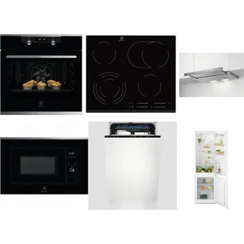 Set domácích spotřebičů ELECTROLUX KODDP77X + ELECTROLUX EHF6547FXK + ELECTROLUX LFP326S + ELECTROLUX LMS2203EMX + ELECTROLUX EEM23100L + ELECTROLUX LND5FE18S