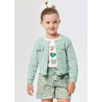 Dívčí mikina Dívčí jeans bundička Mayoral 3427-76 zelená velikost 128