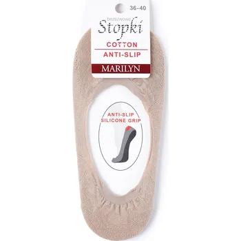 Dámské punčochy ponožky Stopki se silikonem UNI visone
