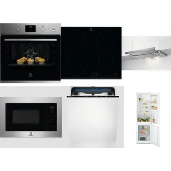 Set domácích spotřebičů ELECTROLUX KODGH70TX + ELECTROLUX LIR60430 + ELECTROLUX LFP326S + ELECTROLUX EMS4253TEX + ELECTROLUX EES48200L + ELECTROLUX LND5FE18S