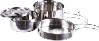 Kempingové nádobí MIL-TEC Set kempového nádobí nerez čtyřdílný