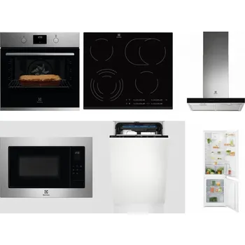 Set domácích spotřebičů ELECTROLUX KOFGH70TX + ELECTROLUX EHF6547FXK + ELECTROLUX LFT766X + ELECTROLUX EMS4253TEX + ELECTROLUX EEM23100L + ELECTROLUX LND5FE18S