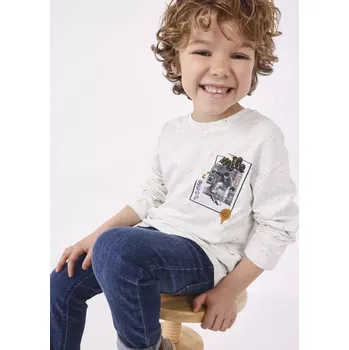 Chlapecké tričko Chlapecké triko světlý melir Mayoral 4035-29 velikost 104 (4035-029)