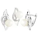 Souprava stříbro Perla bílá se zirkony - 3