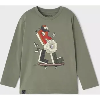 Chlapecké tričko Chlapecké triko Mayoral s dlouhým rukávem 4021-58 velikost 134