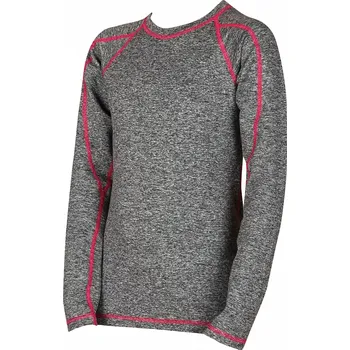 Pláštěnka VoXX funkční prádlo Solid 08 - dětské tričko dlouhý rukáv melé/magenta velikost 158/164