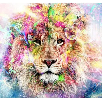 Diamantové malování DIAMANTOVÁ MOZAIKA LEV 02 - SLEVA -50%