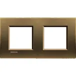 BTICINO LIVINGLIGHT RÁMEČEK HRANATÝ 2+2MODULOVÝ BRONZ LNA4802M2BZ