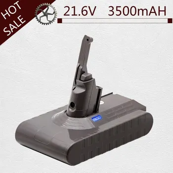 Akumulátor 21.6v 3500mAh Li-ion baterie pro Dyson V8 Modrá LED světlo baterie Absolute, V8 Animal Exclusive