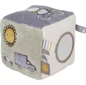 plyšák Little Dutch Kostka textilní králíček Miffy Fluffy Green (NIJN927LD)