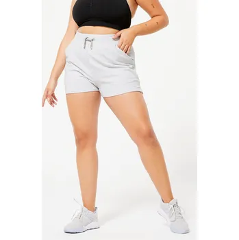 Dámské kraťasy DOMYOS Dámské fitness kraťasy 520 XL ŠEDÁ