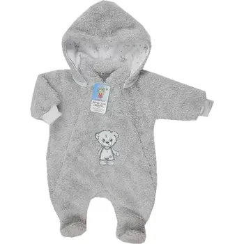 dívčí zimní kombinéza Zimní overal Lama Medvídek hvězdičky šedý velikost 74