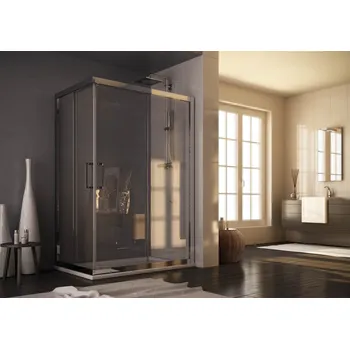 Hopa Roma Obdélníkový sprchový kout 130x80 cm, posuvné, Chrom/Transparent, BLRO302CC+BLRO308CC