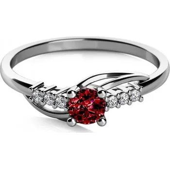 Šperk Couple, Andros – zásnubní prsten z bílého zlata se zirkony, vel. 52, prům. 16.6 mm, 585-68-1-0640.1B00.0.52.104