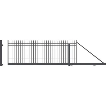 Pletivo PORTLAND brána posuvná bez pohonu; 4000x1590mm; Pravá