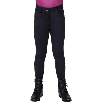 Jezdecké oblečení QHP Rajtky Djune QHP, s gripem, dětské, černé 140