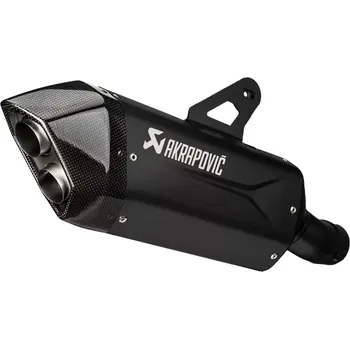 Výfuk pro motocykl Koncovka výfuku motocyklu AKRAPOVIČ SLIP-ON SERIES MUFFLERS pro BMW R 1300 GS ABS rok 2024 viz popis, barva černá, carbonové zakončení
