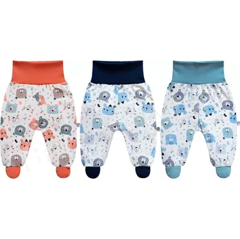 Dupačky Bavlněné polodupačky Medvídci Baby Service oranžová velikost 62