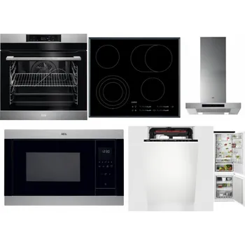 Set domácích spotřebičů AEG BPK742380M + AEG Mastery DirectTouch HK654070FB + AEG Mastery DBB5660HM + AEG Mastery MSB2547D-M + AEG Mastery MaxiFlex FSE73507P + AEG TSC6M181ES