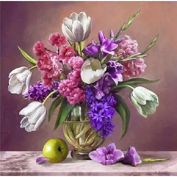 Mozaiková sada DIAMANTOVÁ MOZAIKA TULIPÁ 07 - SLEVA -50%