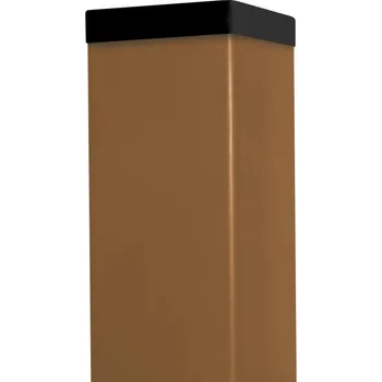 Sloupek čtyřhranný Damiplast®; 60x60/1,5; Pískový Výška (mm): 2800