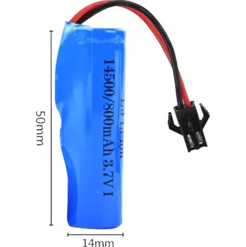 RC náhradní díl Akumulátor 3.7V 800mAh 14500 li-ion pro JCJ J282 SM konektor
