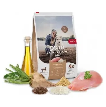 Krmivo pro psa Mera Pure Sensitive MINI krocan a rýže Výhodné balení 2x4 kg