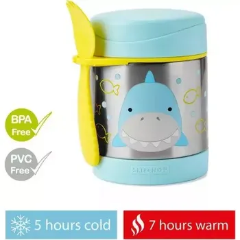 Termoska SKIP HOP Zoo Termoska na jídlo se lžičko/vidličkou Žralok 325 ml, 12 m+ (9I240510)