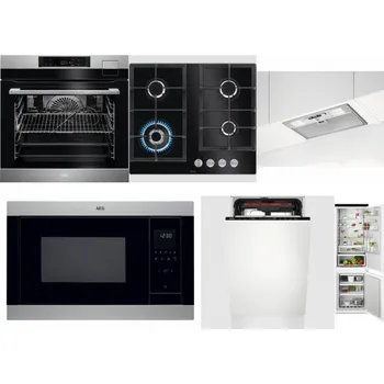 Set domácích spotřebičů AEG BSK792380M + AEG Mastery SpeedBurner HKB64420NB + AEG DGB3523S + AEG Mastery MSB2547D-M + AEG Mastery MaxiFlex FSE73507P + AEG TSC6M181ES