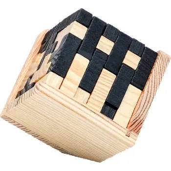 Puzzle Skládací dřevěná kostka - 54T