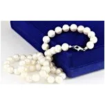 Náhrdelník bílé zlato Perla sladkovodní bílá - 2 - délka 46cm