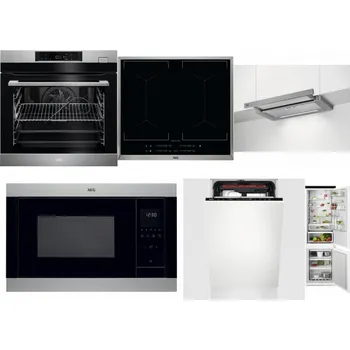 Set domácích spotřebičů AEG BSK782380M + AEG Mastery DoubleBridge IKE64450XB + AEG DPE5660M + AEG Mastery MSB2547D-M + AEG Mastery MaxiFlex FSE73507P + AEG TSC6M181ES