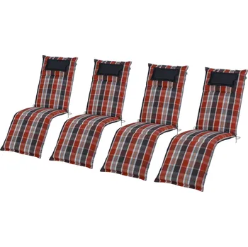 Podsedák LIVARNO home Toronto Sada potahů na křeslo 167 x 50 x 7,5 cm 4dílná oranžová