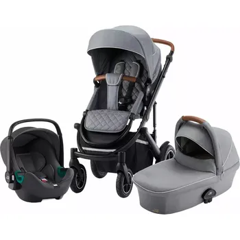 Kočárek Set kočárek Smile III + hluboká korba + autosedačka Baby Safe 3 i-Size Midnight - Nordic Grey - Doprodej