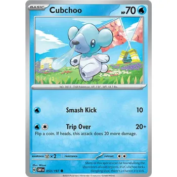 Karetní hra Pokémon TCG Cubchoo 053/197