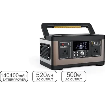 Powerbanka Powerbanka přenosná Generátor 500W 140400mAh 220V 520Wh