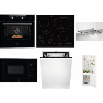 Set domácích spotřebičů ELECTROLUX KODEC75X2 + ELECTROLUX EHF6547FXK + ELECTROLUX LFP326S + ELECTROLUX LMS4253TMX + ELECTROLUX EEA27200L + ELECTROLUX LND5FE18S