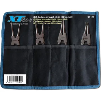 Ruční nářadí XT Sada segerových kleští 4 díly | 180mm, textilní obal